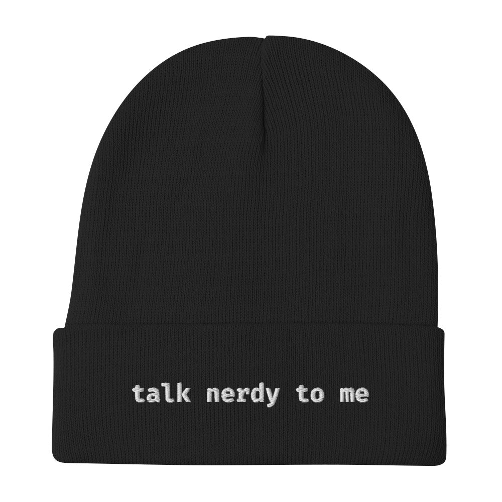 'Talk Nerdy to Me' Beanie