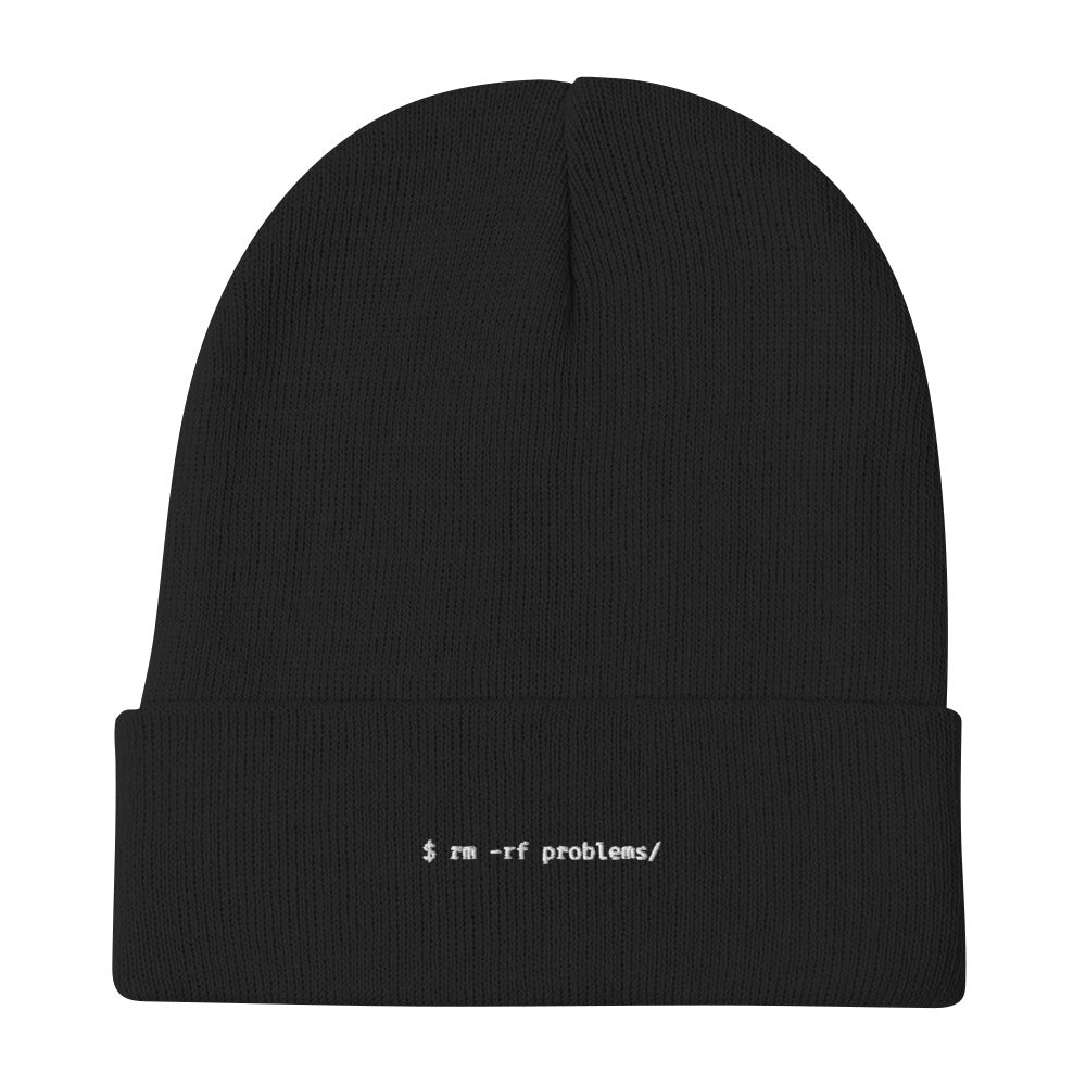 '$ rm -rf problems/' Beanie